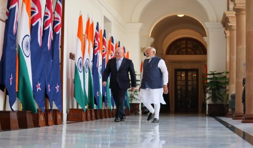 India-New Zealand Relations:  न्यूजीलैंड के पीएम लक्सन ने पीएम मोदी से की मुलाकात, भारत को बताया ‘अविश्वसनीय रूप से उदार’