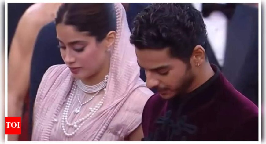 Janhvi Kapoor's 'maharani' look sparks calls for her casting in Ishaan Khatter's The Royals - WATCH