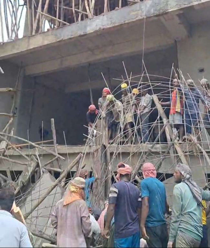 हल्द्वानी: नंदपुर में निर्माणाधीन कॉम्पलेक्स गिरा, दो मजदूर गंभीर रूप से घायल, मौके परपुलिस और प्रशासन(वीडियो)