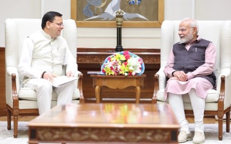 सीएम धामी ने पीएम मोदी से की वार्ता, विकास योजनाओं पर सार्थक चर्चा