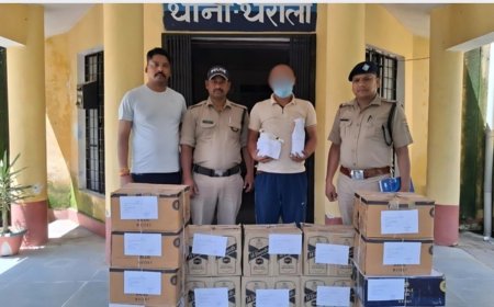 अवैध शराब तस्करी: थराली में 14 पेटी शराब के साथ तस्कर धराया, वाहन भी सीज