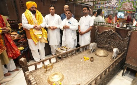 पंजाब समाचार: मुख्यमंत्री भगवंत मान ने श्री काली माता मंदिर में पूजा कर राज्य की शांति एवं समृद्धि की मांगी दुआ