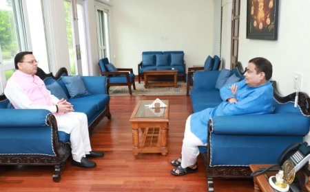 दिल्ली: मुख्यमंत्री धामी ने नितिन गडकरी से की शिष्टाचार भेंट, उत्तराखंड में आपदा से प्रभावित बुनियादी ढांचे पर चर्चा