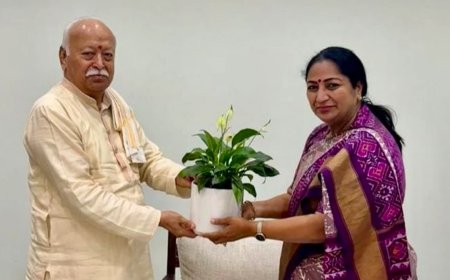 दिल्ली के उज्ज्वल भविष्य की नींव: CM रेखा गुप्ता ने मोहन भागवत से की महत्वपूर्ण मुलाकात