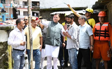 बड़कोट: मुख्यमंत्री पुष्कर धामी का स्यानाचट्टी दौरा, आपदा प्रभावितों को हर संभव सहायता का आश्वासन