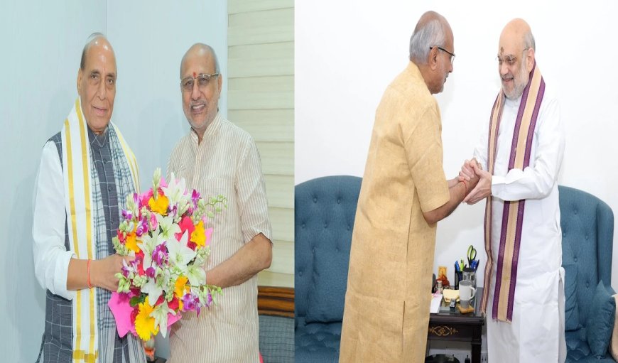 राजनाथ और अमित शाह ने मिले NDA के उपराष्ट्रपति पद के उम्मीदवार सीपी राधाकृष्णन, क्या चुनाव पर हुआ मंथन!