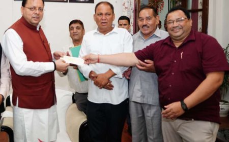 देहरादून में मंडी परिषद ने मुख्यमंत्री राहत कोष में दिए 1 करोड़ रुपये