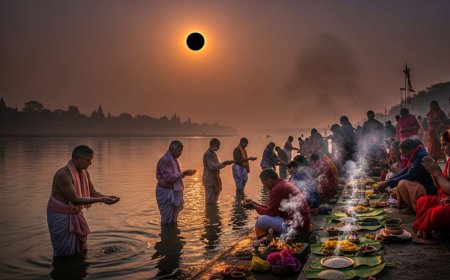 Sarva Pitru Amavasya 2025: सूर्य ग्रहण के बीच पितरों का तर्पण कैसे करें?