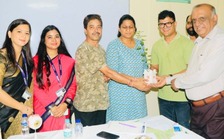 सीआईएमएस कॉलेज में निःशुल्क स्वास्थ्य शिविर का आयोजन, 200 से अधिक लोगों ने लाभ उठाया