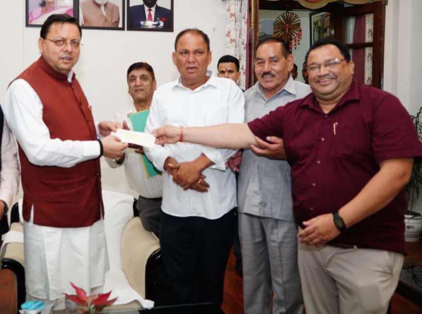 देहरादून में मंडी परिषद ने मुख्यमंत्री राहत कोष में दिए 1 करोड़ रुपये