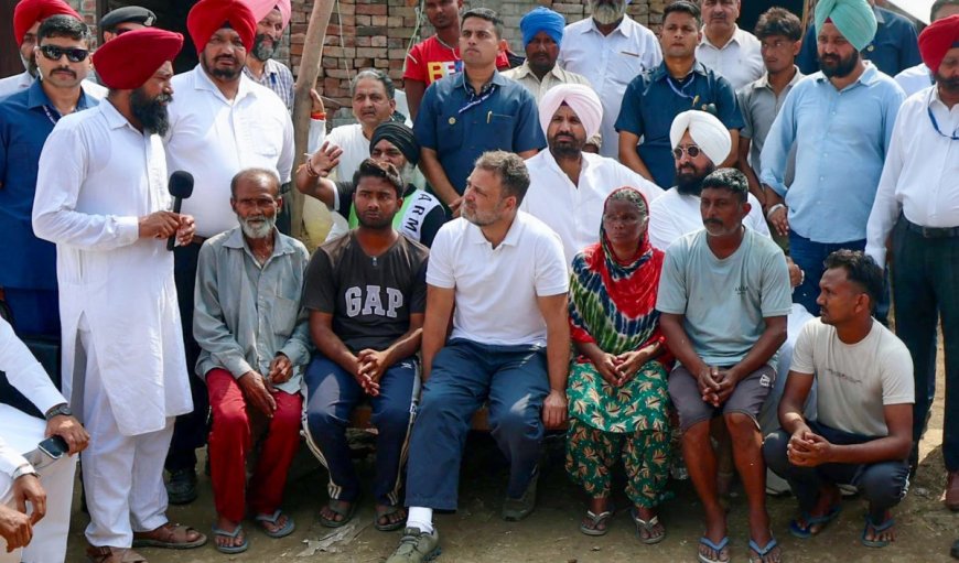 पंजाब की बाढ़: भाजपा का राहुल गांधी पर गंभीर आरोप और राजनीति का खेल