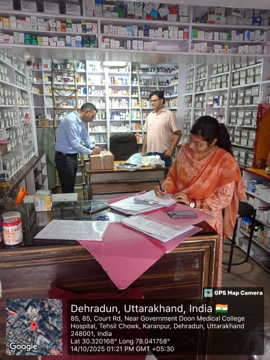 प्रतिबंधित कफ सिरप और घटिया दवाओं के खिलाफ अभियान जारी
