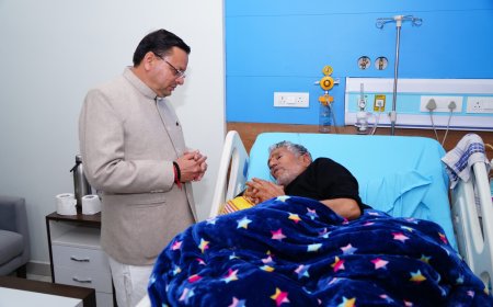 सीएम धामी ने केडी नेता दिवाकर भट्ट का हालचाल लिया