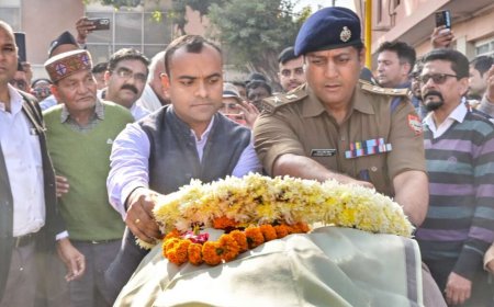 हरिद्वार: राज्य आंदोलनकारी दिवाकर भट्ट को अंतिम नमन, CM धामी ने हरिद्वार में एक दिन का शोक घोषित किया