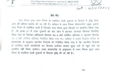 हल्द्वानी: नगर निगम की दुकानों का किराया बढ़ाने की प्रक्रिया शुरू, नगर आयुक्त परितोष वर्मा ने बताई रणनीति