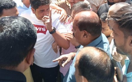 जसपुर में मूर्ति स्थापना को लेकर हंगामा, आपस में भिड़े आदेश चौहान-सिंघल, समर्थकों का भी बवाल