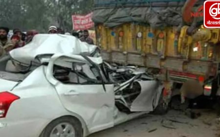 हजारीबाग में भीषण सड़क हादसे में मां-बेटे की मौत, दो घायल