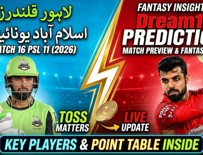 LAH vs ISL Dream11 Prediction Match 16 PSL 2026: पिच रिपोर्ट, प्लेइंग 11 और फैंटेसी क्रिकेट टिप्स