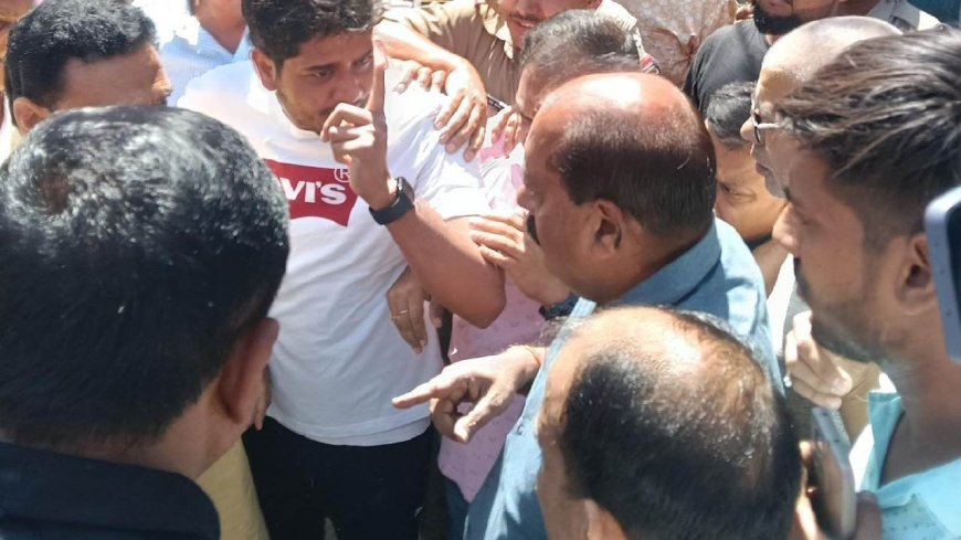 जसपुर में मूर्ति स्थापना पर हंगामा: आदेश चौहान और सिंघल के समर्थकों के बीच विवाद