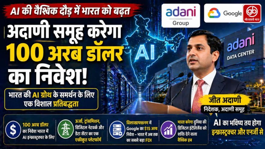 Adani Group का 100 अरब डॉलर का निवेश: AI में भारत की बढ़त का नया अध्याय