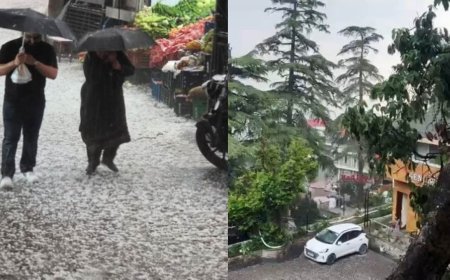 उत्तराखंड में मौसम का मिजाज बदला, देहरादून और मसूरी में ओलावृष्टि से मिली गर्मी से राहत
