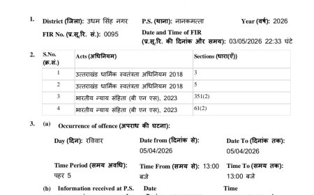उत्तराखंड: धर्मांतरण के प्रयासों पर पुलिस कार्रवाई, मिशनरी टीम के खिलाफ FIR दर्ज