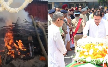 हरिद्वार में जनरल खंडूरी को राजकीय सम्मान के साथ विदाई, श्रद्धांजलियों की बौछार