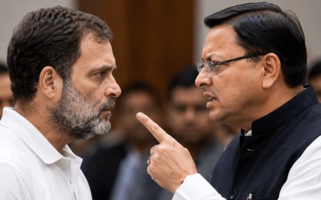 राहुल गांधी के बयान पर धामी का तीखा जवाब, राजनीति में गरमाया माहौल