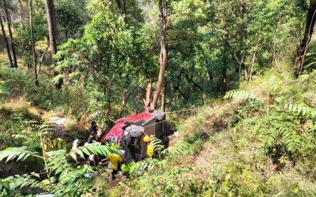 उत्तराखंड: भवाली राति घाट के निकट दर्दनाक सड़क दुर्घटना, 5 लोगों की जान गई