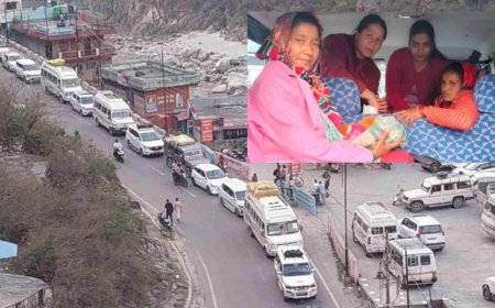 जाम में फंसी गर्भवती महिला: बदरीनाथ हाईवे पर नर्सों की तत्परता से हुआ प्रसव