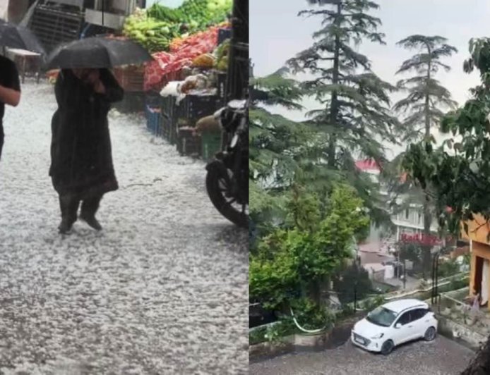 उत्तराखंड में मौसम का मिजाज बदला, देहरादून और मसूरी में ओलावृष्टि से मिली गर्मी से राहत