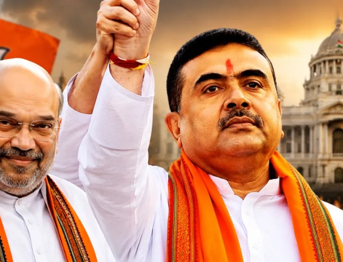 शुभेंदु अधिकारी बने विधायक दल का नेता, अमित शाह की उपस्थिति में बीजेपी ने तैयार की पश्चिम बंगाल सरकार