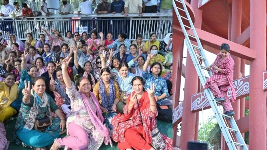 उत्तराखंड में 160 दिन बाद नर्सिंग शिक्षकों का आंदोलन स्थगित, प्रदर्शनकारी 60 घंटे बाद टंकी से उतरे