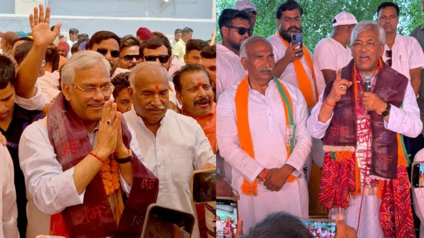 गदरपुर की राजनीति में नई हलचल: त्रिवेंद्र और बलूनी का अरविंद पांडे के घर पहुंचना
