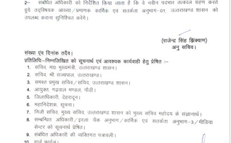 उत्तराखंड में प्रशासनिक फेरबदल: 4 IAS और 2 PCS अधिकारियों के ट्रांसफर