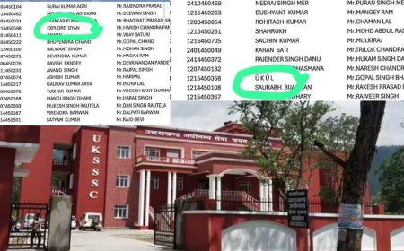 UKSSSC वाहन चालक परीक्षा में अजीब नामों से आयोग की विश्वसनीयता पर उठे सवाल