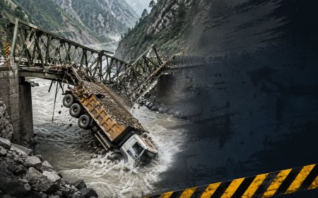 किन्नौर में बेली ब्रिज की चपेट में आया डंपर, हादसे की जानकारी