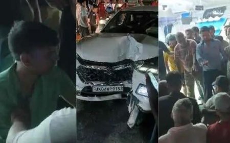 हल्द्वानी:(बड़ी खबर) शराबी ने बेकाबू कार से मचाया तांडव,कई गाड़ियां चपेट में लोग घायल.