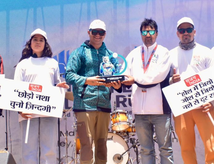 सजग इंडिया ने 1200 खिलाड़ियों को बनाया नशामुक्ति अभियान का ब्रांड एम्बेसडर