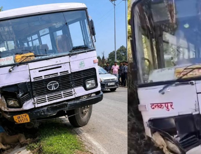 धारचूला से टनकपुर जा रही बस का ब्रेक फेल, चालक की मौत, 34 यात्रियों की जान बची