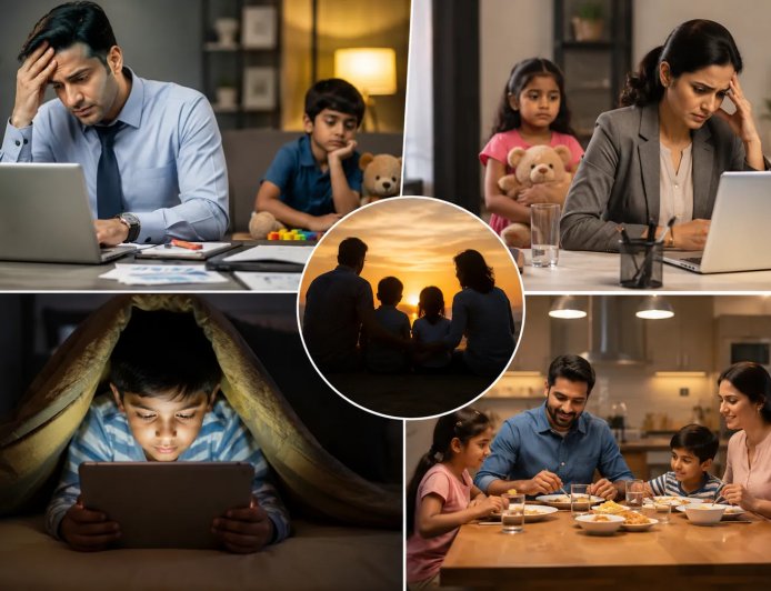 कामकाजी माता-पिता और बच्चों के बीच घटता समय: समाजिक चुनौतियाँ एवं समाधान