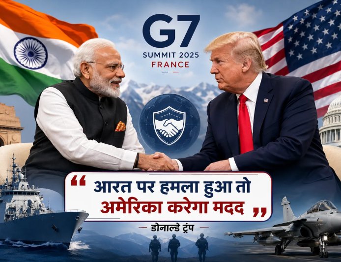 G-7 शिखर सम्मेलन में ट्रंप का भारत को सुरक्षा का आश्वासन, अमेरिका का समर्थन पुख्ता