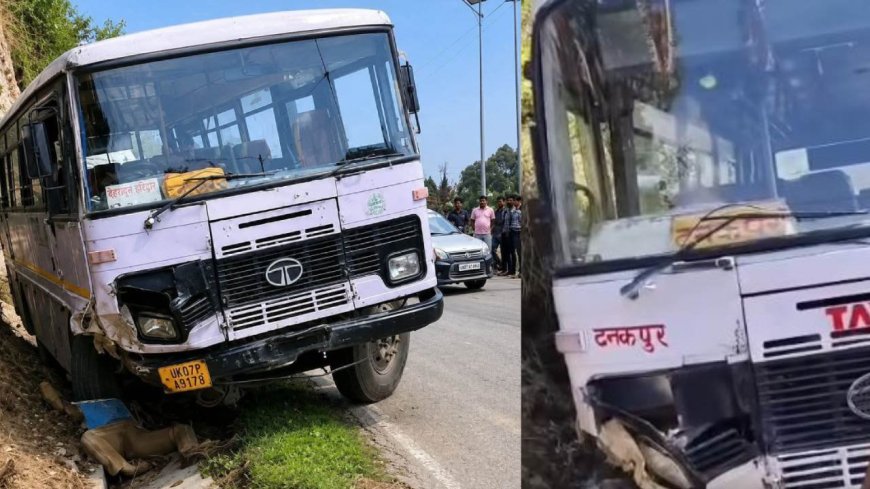 धारचूला से टनकपुर जा रही बस का ब्रेक फेल, चालक की मौत, 34 यात्रियों की जान बची
