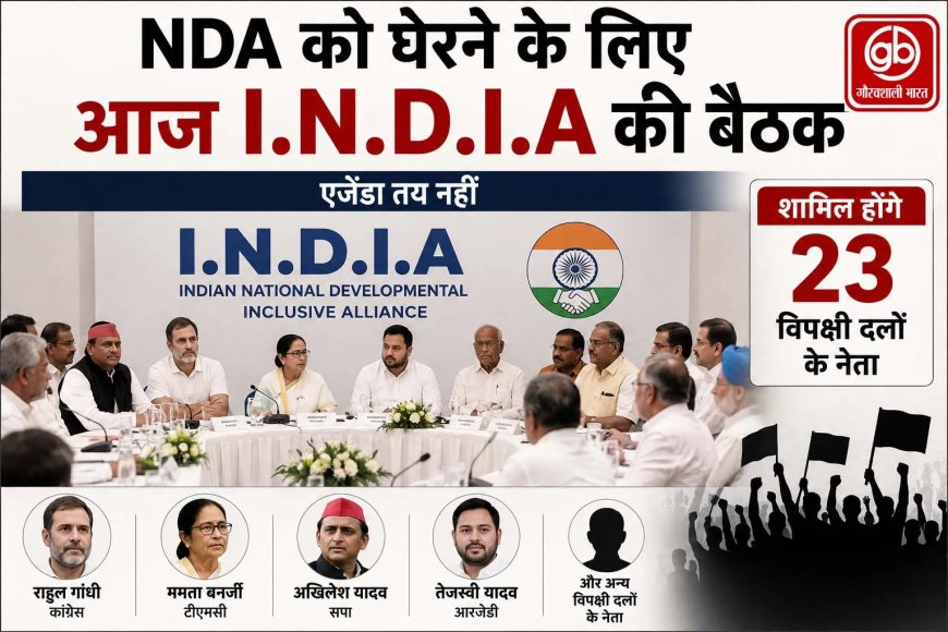 दिल्ली में 'I.N.D.I.A' की महाबैठक: NDA को घेरेने की नई रणनीति तैयार