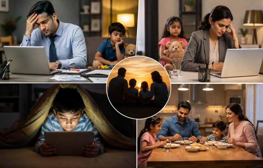 कामकाजी माता-पिता और बच्चों के बीच घटता समय: समाजिक चुनौतियाँ एवं समाधान