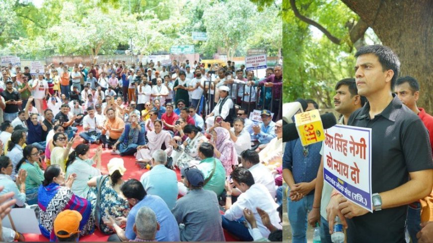 जंतर मंतर पर प्रदर्शन कर उत्तराखंड के लोगों ने उठाई मांग, केशव नेगी को तत्काल रिहा किया जाए