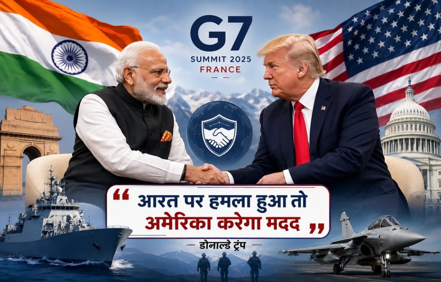 G-7 शिखर सम्मेलन में ट्रंप का भारत को सुरक्षा का आश्वासन, अमेरिका का समर्थन पुख्ता