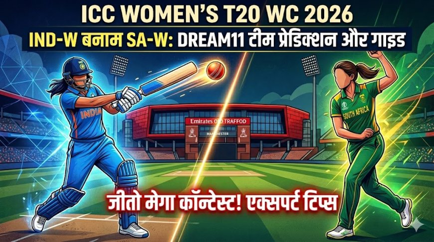 महिला टी20 विश्व कप 2026: भारत और दक्षिण अफ्रीका के बीच रोमांचक मुकाबला, जानें फैंटेसी टीम की व्यूहरचना