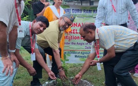 श्री गुरु राम राय विश्वविद्यालय में प्रकृति संरक्षण का महत्व बताया गया