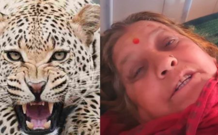 65 साल की वीर महिला का अद्भुत साहस, गुलदार के हमले में दरांती से बचाई जान